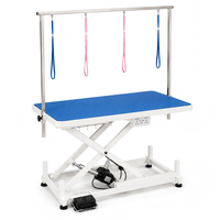 Table de toilettage pour animaux de compagnie XY ACMR02 avec élévateur électrique, hauteur réglable, plateau large, boucles de sécurité et moteur silencieux pour usage quotidien