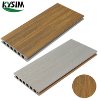 Planche composite bois-plastique co-extrudée pour terrasse extérieure, résistante au feu, revêtement de sol en bois pour extérieur, WPC