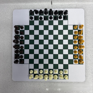 Set di <span class=keywords><strong>Scacchi</strong></span> Pieghevole di Lusso per <span class=keywords><strong>3</strong></span> Giocatori, Gioco di <span class=keywords><strong>Scacchi</strong></span> per 4 Persone, per Bambini, Adulti e Divertimento in Famiglia - Product Image 1