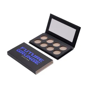 Bán buôn tùy chỉnh mới được thiết kế Eyeshadow Palette giấy bao bì các tông hộp với gương cho các công cụ trang điểm