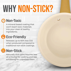 Modern Non-Stick Ceramic Coated Aluminum Frying <b>Pan</b> with Stainless Steel Handle Induction Ready Cookware for Home Cooking - Product Image 4