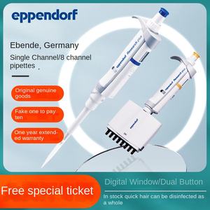 Pour pistolet à micro-<span class=keywords><strong>pipette</strong></span> à 8 canaux <span class=keywords><strong>Eppendorf</strong></span> Allemagne <span class=keywords><strong>Pipette</strong></span> réglable à canal unique en plastique avec plage réglable - Product Image 3