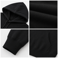 Sweat-shirt à capuche unisexe pour enfants, 300 g, 100 % coton éponge, coupe décontractée/oversize, logo personnalisé, impression sérigraphique DTG