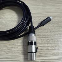 Cable de micrófono portátil USB a XLR hembra, línea de audio profesional para micrófono de condensador, mezclador de guitarra, PC de escritorio, portátil