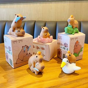 Creative Resin Capybara Figure Tabletop Decoration Polyresin Capybara Souvenir Sculpture Figure Animal Resin Craft and Gifts - Product Image 4