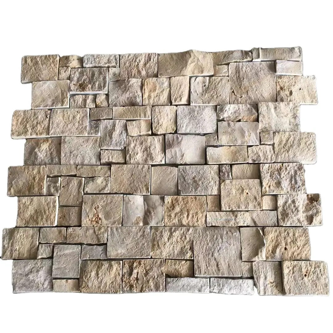 Дешевая 100% натуральная шиферная облицовка стен с цементом для украшения сада и наружных стен