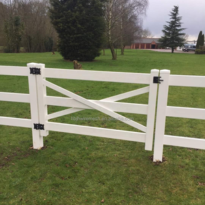 Modern White PVC Horse Stable Farm <strong>Fence</strong> Eco-Friendly Horse Ranch Slat <strong>Fence</strong> <strong>Wood</strong> Outdoor Vinyl Fencing High Coated - Product Image 3