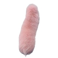 Breloque de sac en véritable fourrure de renard extra-large, porte-clés, pendentif, matériau DIY, accessoire de performance, accessoire en fourrure pelucheuse, élégant pour femme de bureau