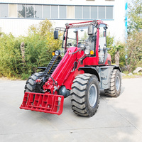Chargeuse sur pneus 4x4 TL1500 avec instrumentation réglable, petite chargeuse télescopique articulée pour petites exploitations agricoles