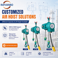Palans pneumatiques antidéflagrants 1T 2T 5T 10T, palans pneumatiques haute performance à commande pneumatique pour levage industriel, fabricant chinois