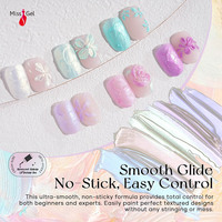 MissGel Nail Fournisseur Nouveau Produit Offres Spéciales Modélisation Texture Nail Builder Art Design Iridescent Aurora 3D Texture Gel pour Ongles
