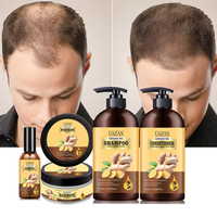 Kit Complet Bio au Gingembre: Masque Capillaire, Sérum, Huile, Shampoing et Après-Shampoing – Le Meilleur Antifongique Réparateur Anti-Chute et Repousse des Cheveux – Vente en Gros