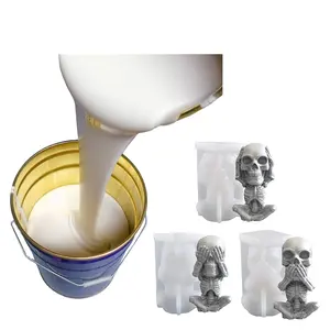 Factory price RTV Two Parts A+B LSR Liquid Silicon Rubber Tin Silicone for Candle Coating Making Mold