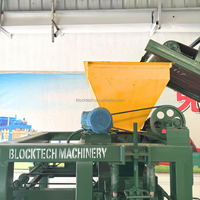 Machine à fabriquer des blocs de béton semi-automatique rapide QT4-26, produisant des blocs creux, pleins et de pavé, à faible coût et à retour sur investissement élevé