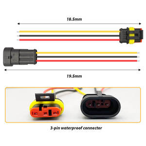 Connecteurs étanches Amp Super-seal série 1.5, faisceaux de câbles automobiles 1, 2, 3, 4, 5, 6 broches, câbles étanches, connecteurs TE - Product Image 2