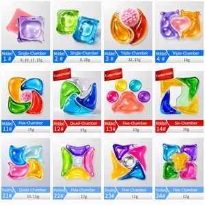 Capsules de lessive en gel personnalisées OEM ODM en gros Nettoyage en profondeur Soin des couleurs Parfum personnalisé pour machine à laver - Product Image 5