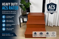 Marche d'escalier stratifiée ignifugée AC5 Heavy-Duty Step Accessories Carb2 OEM Custom B1 pour escaliers d'hôtel, fournisseur USA CA AU