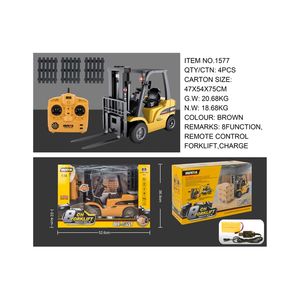 Huina 1/10 Scale 8ช่องสัญญาณรีโมทคอนโทรลรถยกวิศวกรรมชาร์จไฟฟ้า2.4GHZ RC Excavator Toy - Product Image 4