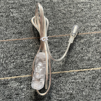 Fabricant de néons LED transparents 1,5 m 5,5x2,1 Connecteur DC Fil Prise avec interrupteur 304 pour éclairage LED