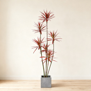 Arbre artificiel Dragon Blood Tree Dream Castle, 100cm-200cm, plante d'intérieur, décoration en PVC, verdure bionique - Product Image 4