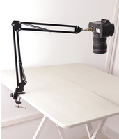 Support de microphone de bureau Kaliou J047, bras en alliage d'aluminium réglable à 360 degrés, noir, pour diffusion en direct et enregistrement