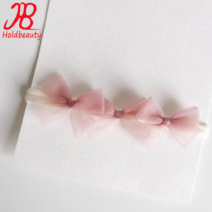 عصابة رأس من التل لراقصة الباليه على شكل زهرة وعصابة رأس للفتيات بجودة عالية على الطراز الأوروبي والأمريكية عصابة شعر من النايلون والتعميد - Product Image 4