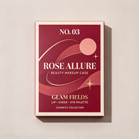 Boîte pliante personnalisée en carton écologique, emballage cosmétique en carton couché pour gloss et huile à lèvres