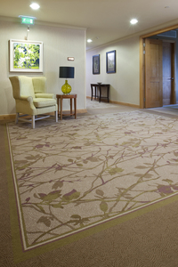 Moquette de hall d'hôtel 5 étoiles, tissée sur mesure, en laine Axminster, motif doré de luxe, tapis large, pour l'hôtellerie des Émirats arabes unis et d'Arabie Saoudite, du mur au mur - Product Image 2