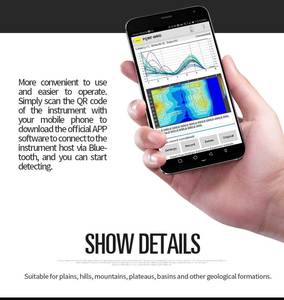 PQWT M400 지하수 탐지기 시추공 지구 물리 측량 장비 400m 모바일 지하 물 탐지기 - Product Image 3