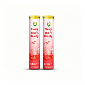 Tabletas efervescentes OEM ODM Glow Skin, tabletas efervescentes blanqueadoras para el cuidado de la piel con vitamina C, tabletas de suplemento de ácido hialurónico - Product Image 1