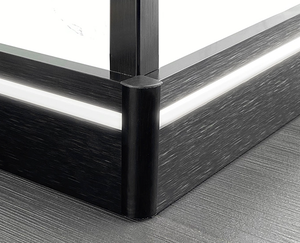 <span class=keywords><strong>Plinthe</strong></span> en aluminium éclairée par LED avec surface à rainure lumineuse Montage en surface <span class=keywords><strong>Plinthe</strong></span> en métal Design moderne Durable Garantie de 5 ans - Product Image 2