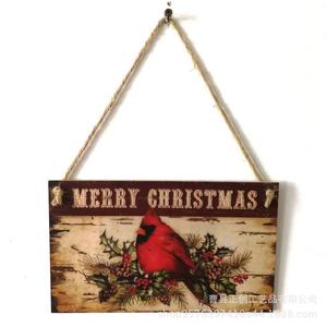 Letrero Navideño de Madera para Pared, Rectangular, Pintado, Decoración Navideña para el Hogar, Interior/Exterior, Artesanía - Product Image 3