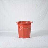 Pot en plastique pour la maison et le jardin - Jardinière extérieure légère, durable, écologique, au design traditionnel, sculptée à la main, circulaire