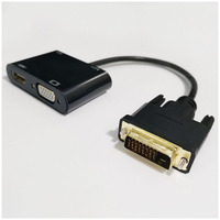 Câble adaptateur 2 en 1 DVI vers HDTV+VGA 1920x1080