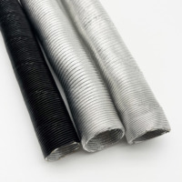 Conduit flexible en aluminium à manchon tressé extensible pour les applications HVAC et d'échappement Conduit d'air