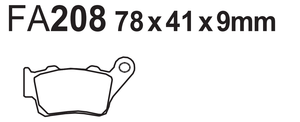 Plaquettes de frein moto fritté pour <span class=keywords><strong>Yamaha</strong></span> xt600/660/XT700 Tenere TT600 KTM EXC300 SX TM 80 300 <span class=keywords><strong>400</strong></span> Enduro MX 85 Hus CR125/250 - Product Image 6