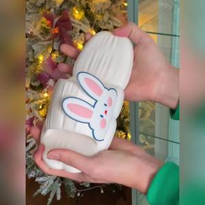 XIXITIAO moda verano Mujer lindo hogar verano sandalias y zapatillas animal zapatilla conejito antideslizante zapatillas para niñas - Product Image 3