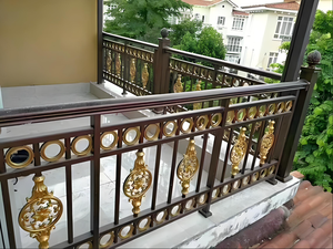 Clôture <span class=keywords><strong>de</strong></span> jardin en acier zingué <span class=keywords><strong>de</strong></span> haute qualité, garde-corps <span class=keywords><strong>de</strong></span> <span class=keywords><strong>balcon</strong></span> <span class=keywords><strong>pour</strong></span> fermes et résidences, portails grillagés, revêtement poudré, installation rapide, métal sûr - Product Image 2