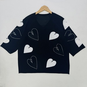 Design francese senso ZV classico Cardigan da <span class=keywords><strong>donna</strong></span> a forma di cuore in <span class=keywords><strong>lino</strong></span> lavorato a <span class=keywords><strong>maglia</strong></span> comodo e traspirante maglione lungo tutto Match - Product Image 6