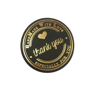 Nouveau Style Vente Chaude Hank You Autocollants Personnalisés Soutenant Ma Petite Entreprise Merci Autocollants Ronds - Product Image 2