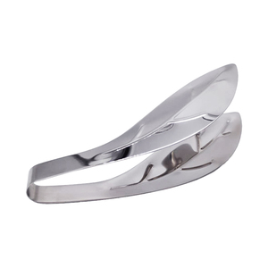 Pince à glace en acier inoxydable en forme de <span class=keywords><strong>feuille</strong></span>, outils de bar écologiques, support alimentaire anti-brûlure pour cuisine, pain et cocktails - Product Image 3