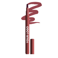 Crayon à lèvres mat à label privé, velours, haute pigmentation, hydratant, maquillage pour le contour des lèvres, logo personnalisé, vente en gros, OEM, ODM