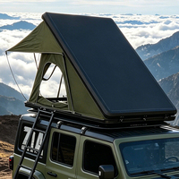 Équipement de camping en plein air pour 2 personnes, 4 saisons, tente de toit de voiture en aluminium imperméable pour SUV 4x4