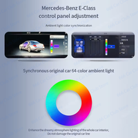 64-Farben Auto-Innenraum-Ambientebeleuchtungs-Set für Mercedes W238 C238 E-Coupé LED-Lüftungsöffnung 3D 4D Rotierende Hochtöner-Lautsprecherabdeckung