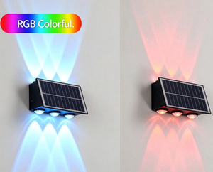 Lámpara solar de pared impermeable con sensor de movimiento, lámpara de jardín, luz solar para exteriores, lámpara solar de pared para jardín - Product Image 5