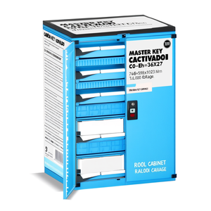 Fami Master Key Comfort C0-Eh=36X27 <b>Drawer</b> Cabinet 3 <b>Drawers</b> 714x598x1023 Mm Grayish White Ral900 <b>Tool</b> Storage - Product Image 2