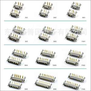ตัวเชื่อมต่อแบบ D-SUB มุมขวาแบบ r/a สำหรับขั้วต่อ PCB 8W8 D-SUB 8W8พลังงานสูง - Product Image 3