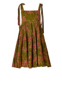 Robe courte à volants en coton pur de style bohème, best-seller, pour les festivals, les vacances à la plage ou les escapades de week-end, disponible à la vente - Product Image 3