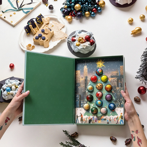 Ensemble cadeau de chocolat <span class=keywords><strong>Galaxy</strong></span> DIY, emballage de luxe, fêtes, fait main, forme trapézoïdale, papier d'amidon de maïs, couleur personnalisée, alimentaire - Product Image 6