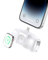 Nouveautés 2025 – Cadeau personnalisé OEM SC-16 – Chargeur rapide 2-en-1 compact 22,5 W 5000 mAh – Mini batterie externe portable